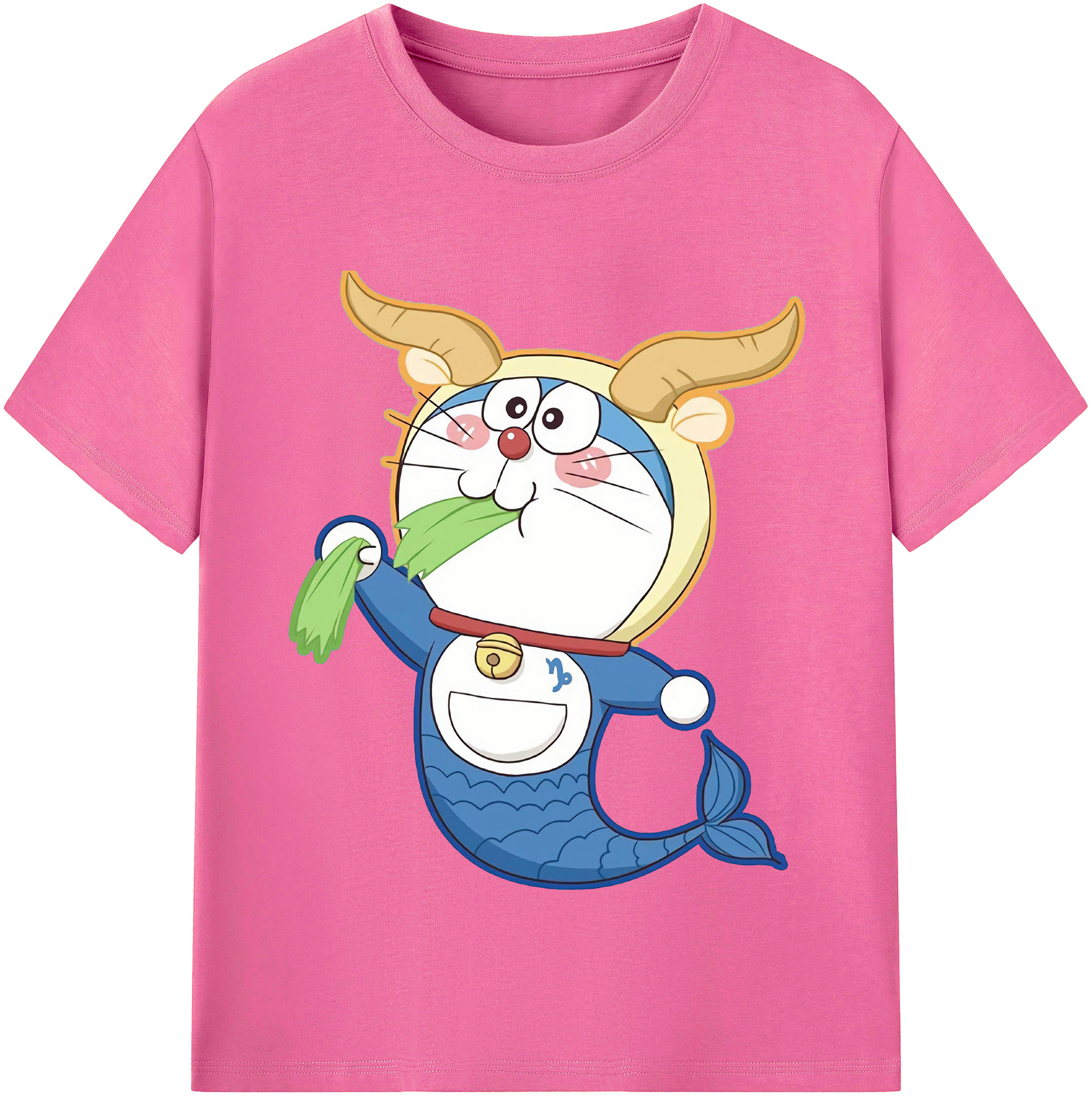 （画像用） ドラえもん Doraemon レディースカジュアルプリントTシャツ（綿100％）
